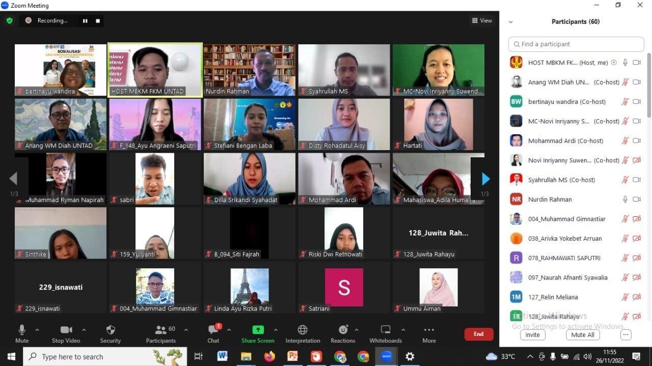 Optimalkan MBKM, FKM Untad Laksanakan Sosialisasi